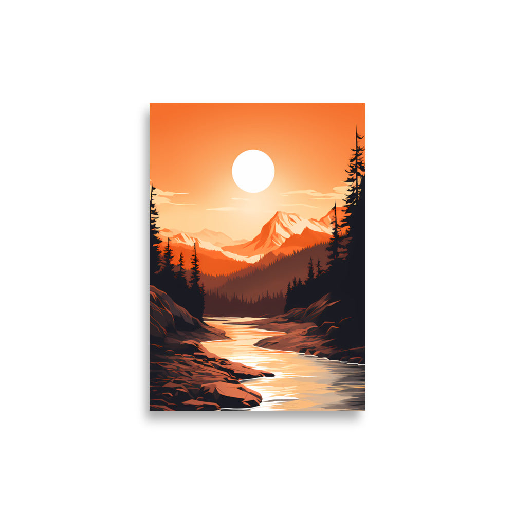 Sunset Mountains - AFFICHES & MOI