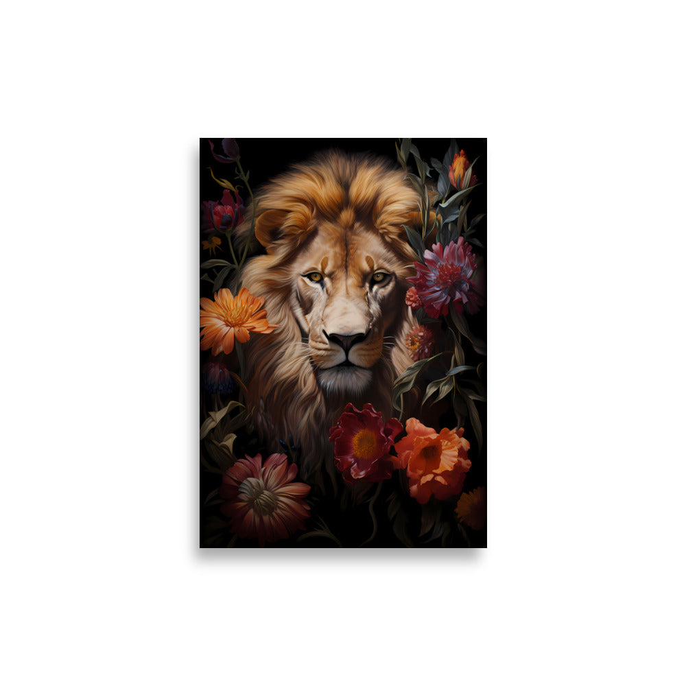 Flowers Lion No2 - AFFICHES & MOI