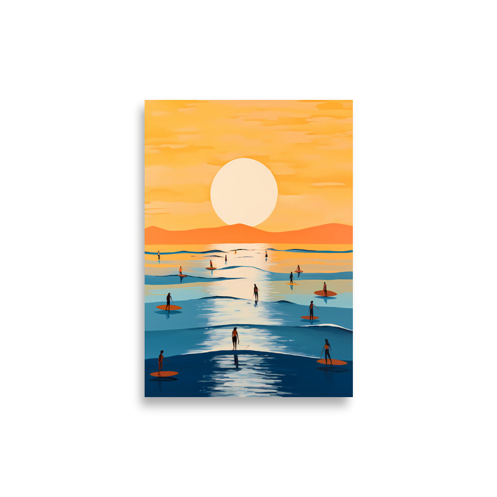 Paddle Into Sunset - AFFICHES & MOI
