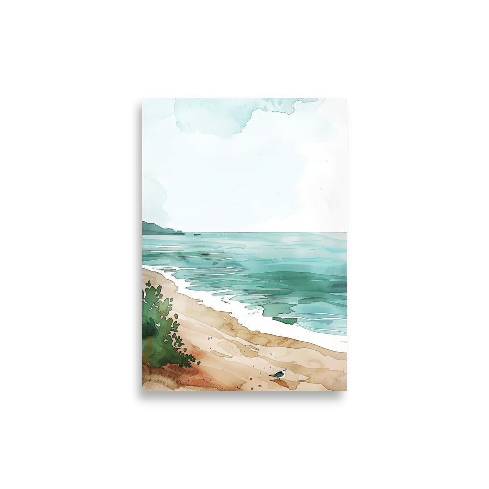 Watercolor Beach - AFFICHES & MOI
