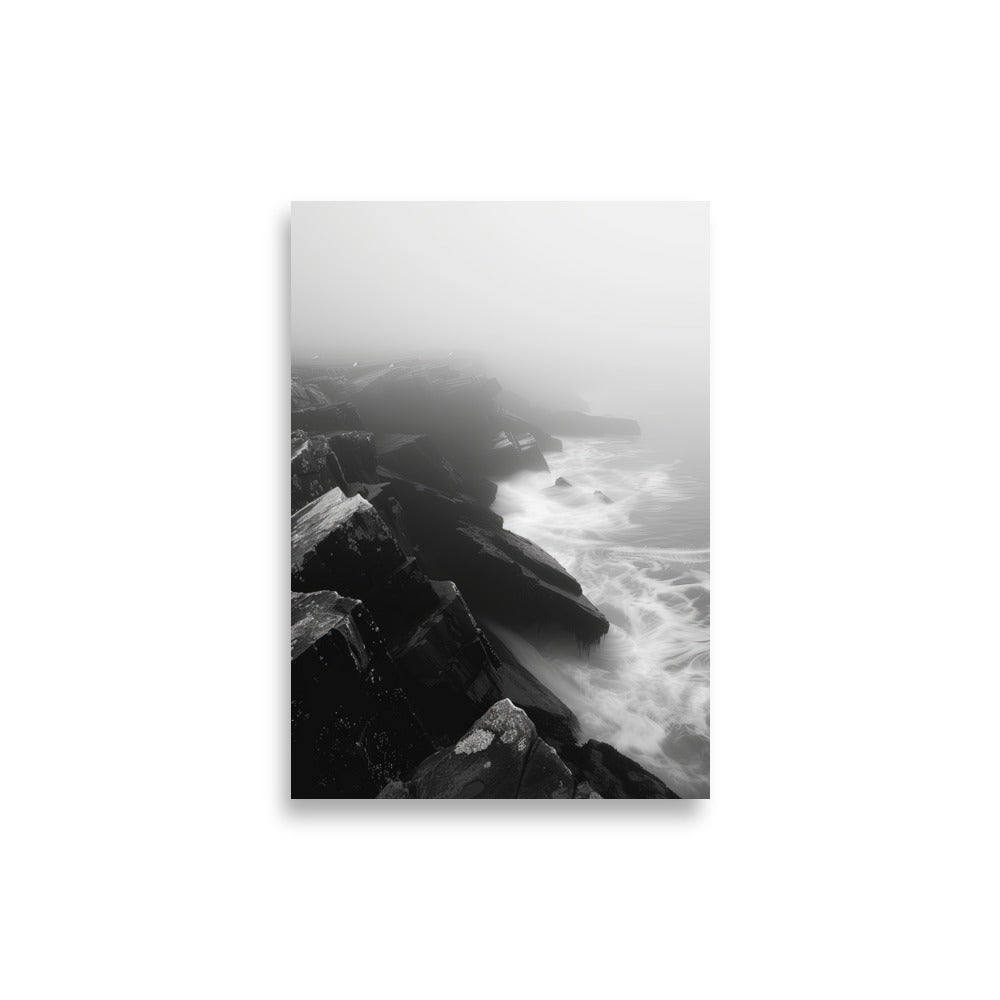 Black & White Cliff - AFFICHES & MOI