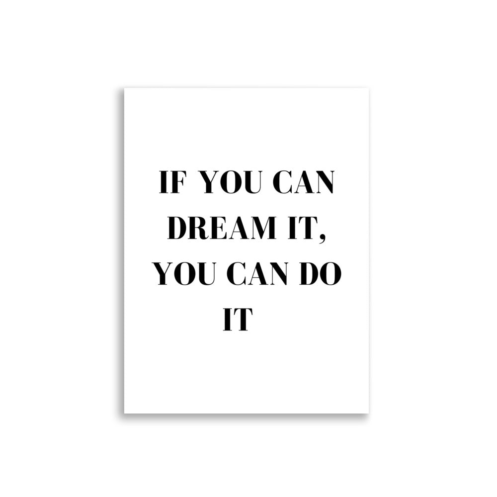 You Can do It - AFFICHES & MOI