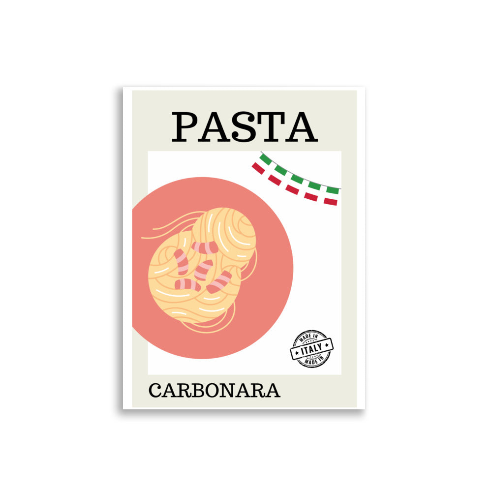 Pasta Carbonara - AFFICHES & MOI