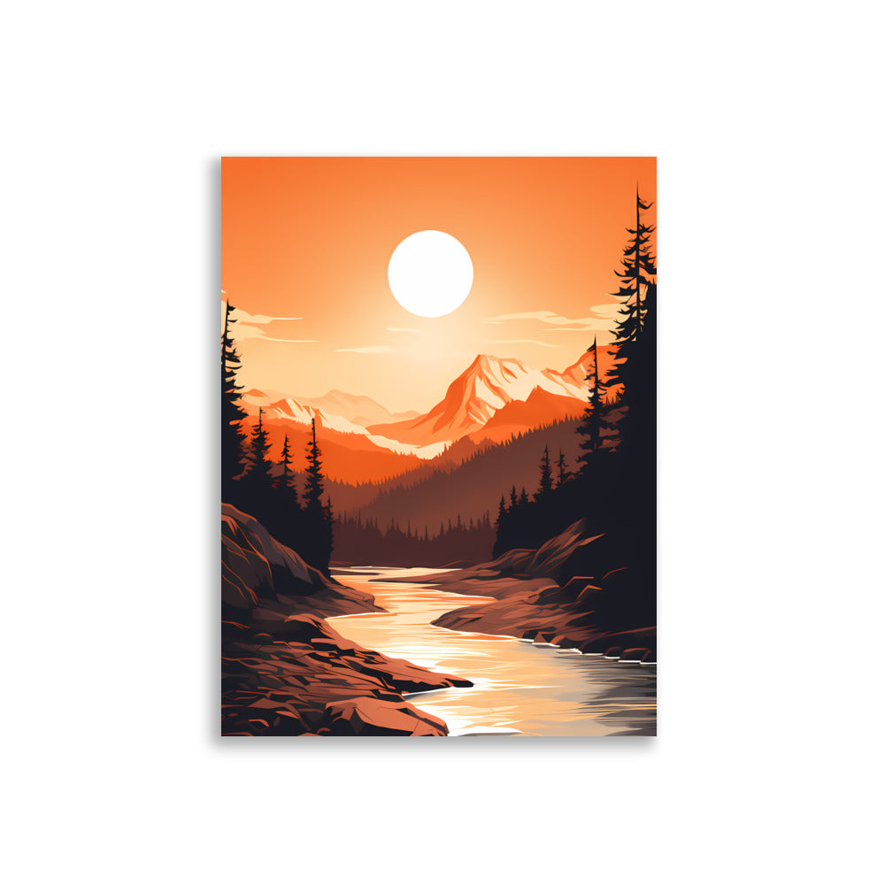 Sunset Mountains - AFFICHES & MOI