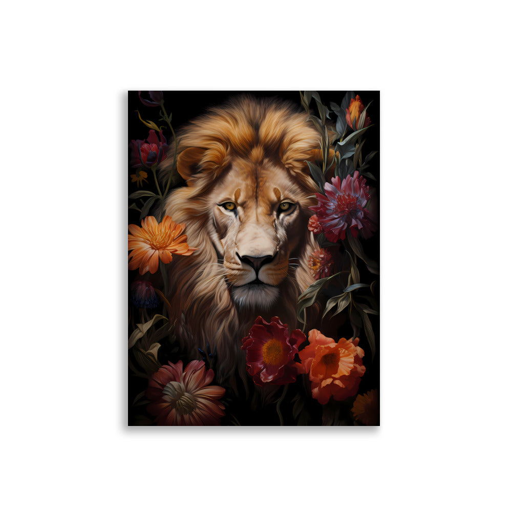 Flowers Lion No2 - AFFICHES & MOI