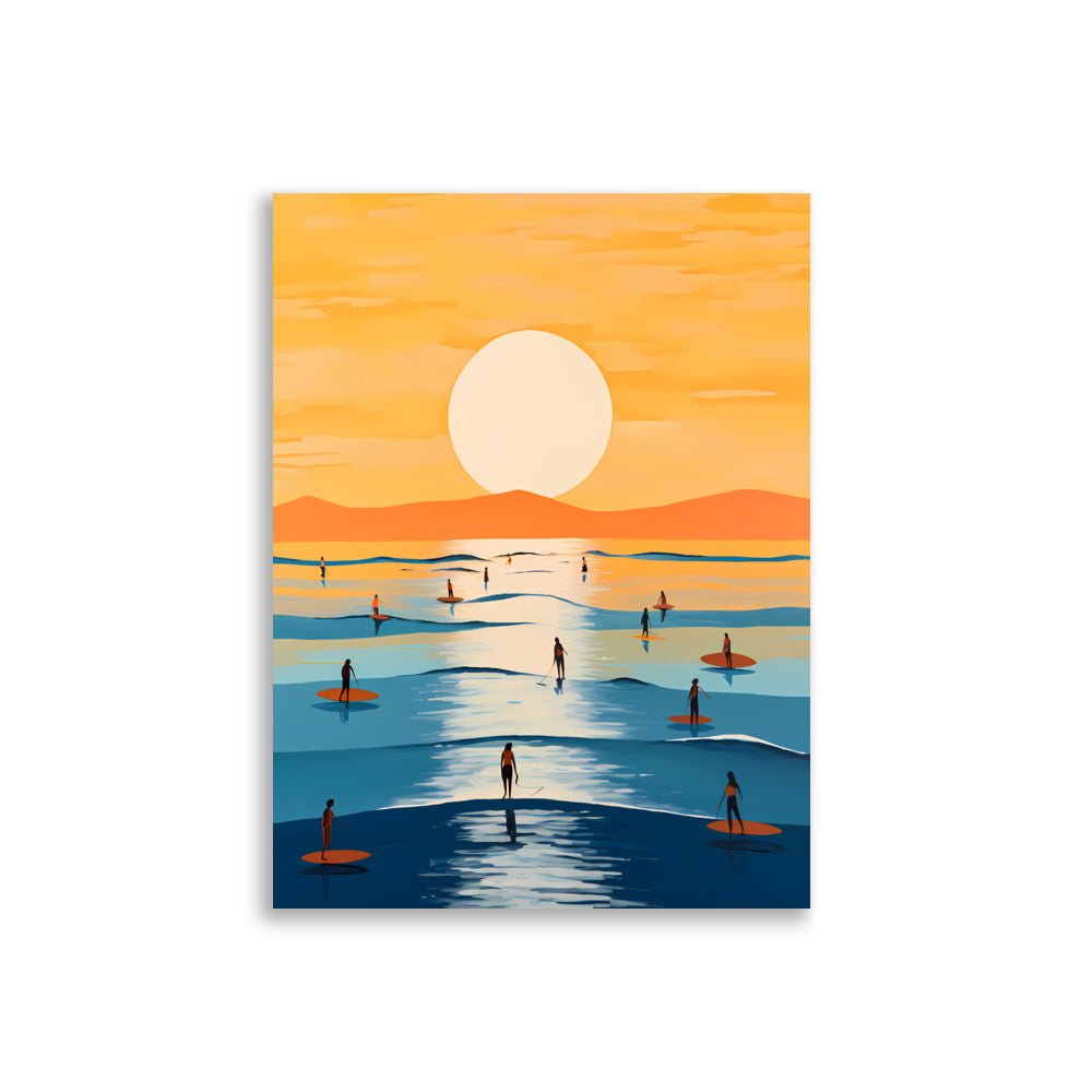 Paddle Into Sunset - AFFICHES & MOI