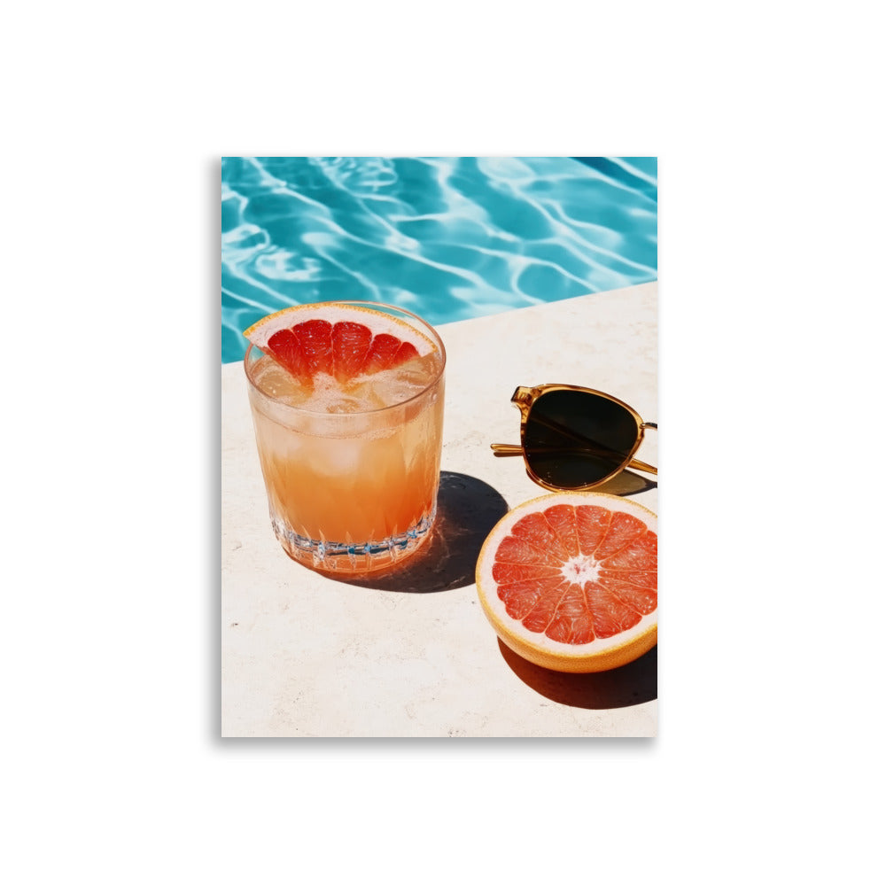 Poolside Grapefruit - AFFICHES & MOI