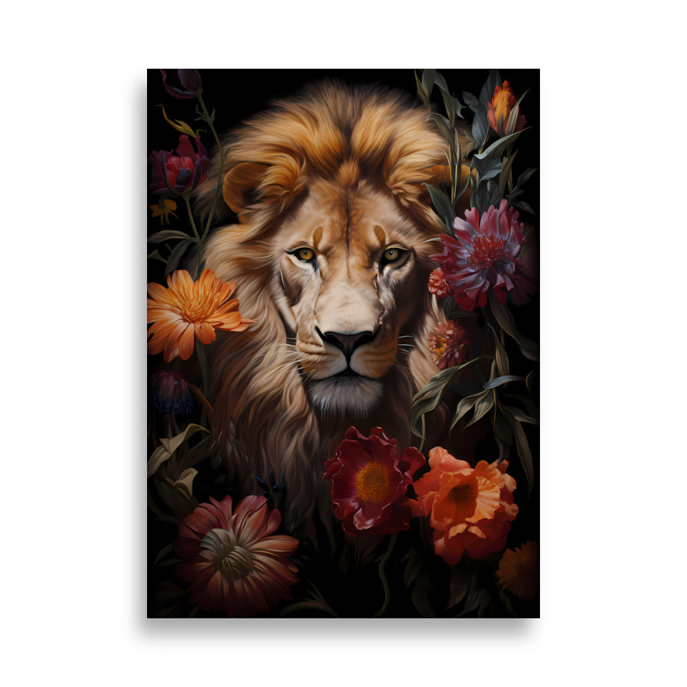 Flowers Lion No2 - AFFICHES & MOI