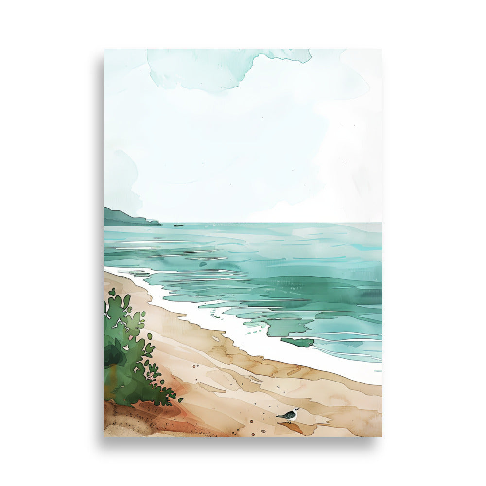 Watercolor Beach - AFFICHES & MOI