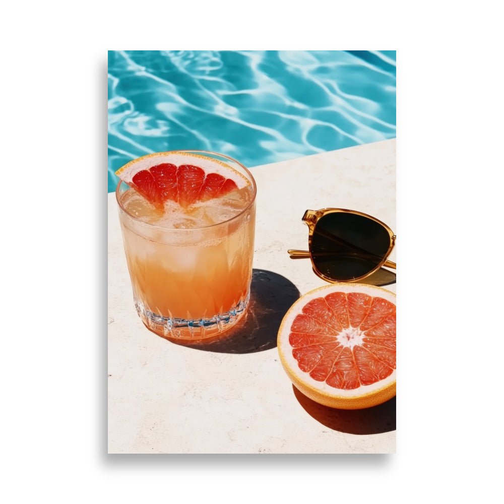 Poolside Grapefruit - AFFICHES & MOI