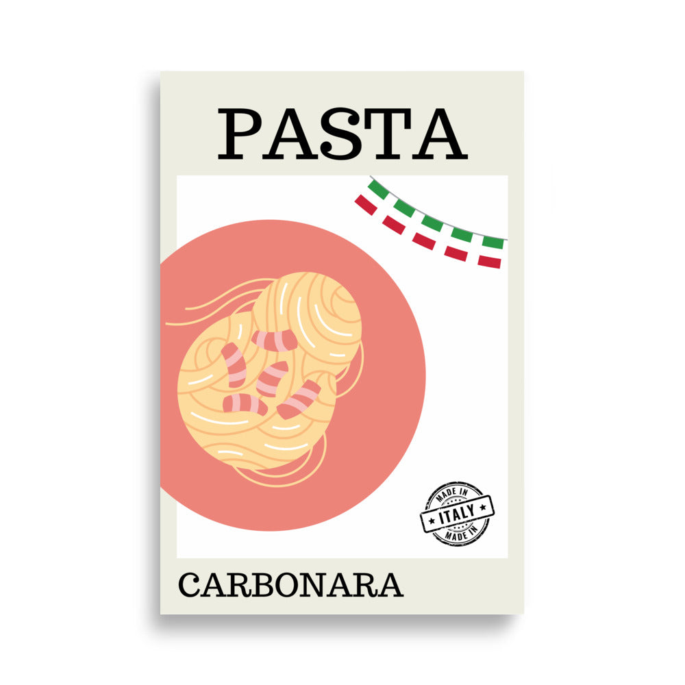 Pasta Carbonara - AFFICHES & MOI