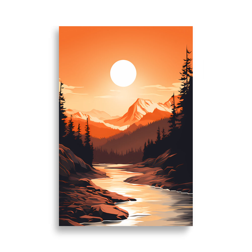 Sunset Mountains - AFFICHES & MOI