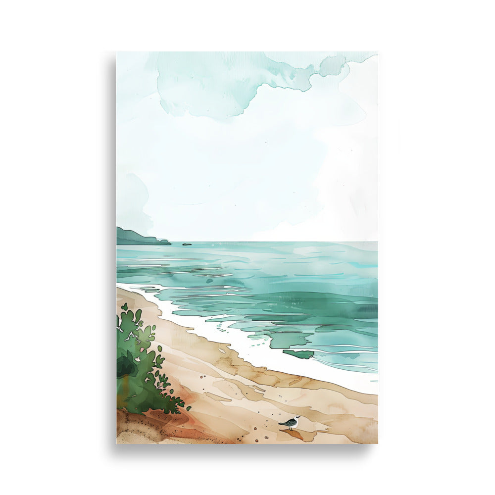 Watercolor Beach - AFFICHES & MOI
