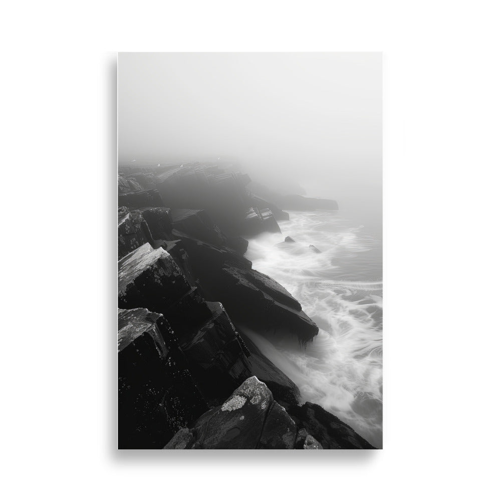 Black & White Cliff - AFFICHES & MOI