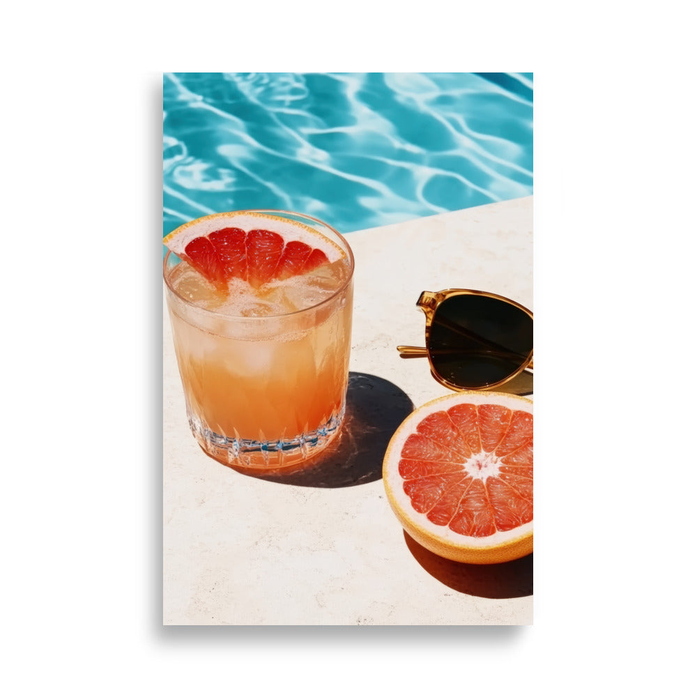 Poolside Grapefruit - AFFICHES & MOI