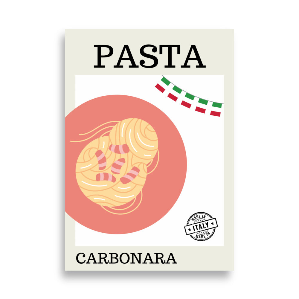 Pasta Carbonara - AFFICHES & MOI