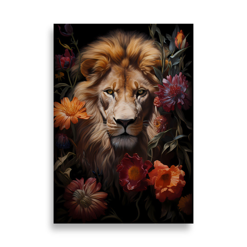Flowers Lion No2 - AFFICHES & MOI