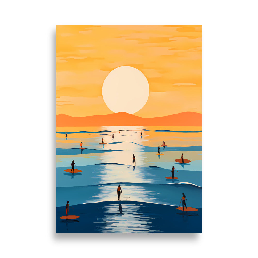 Paddle Into Sunset - AFFICHES & MOI