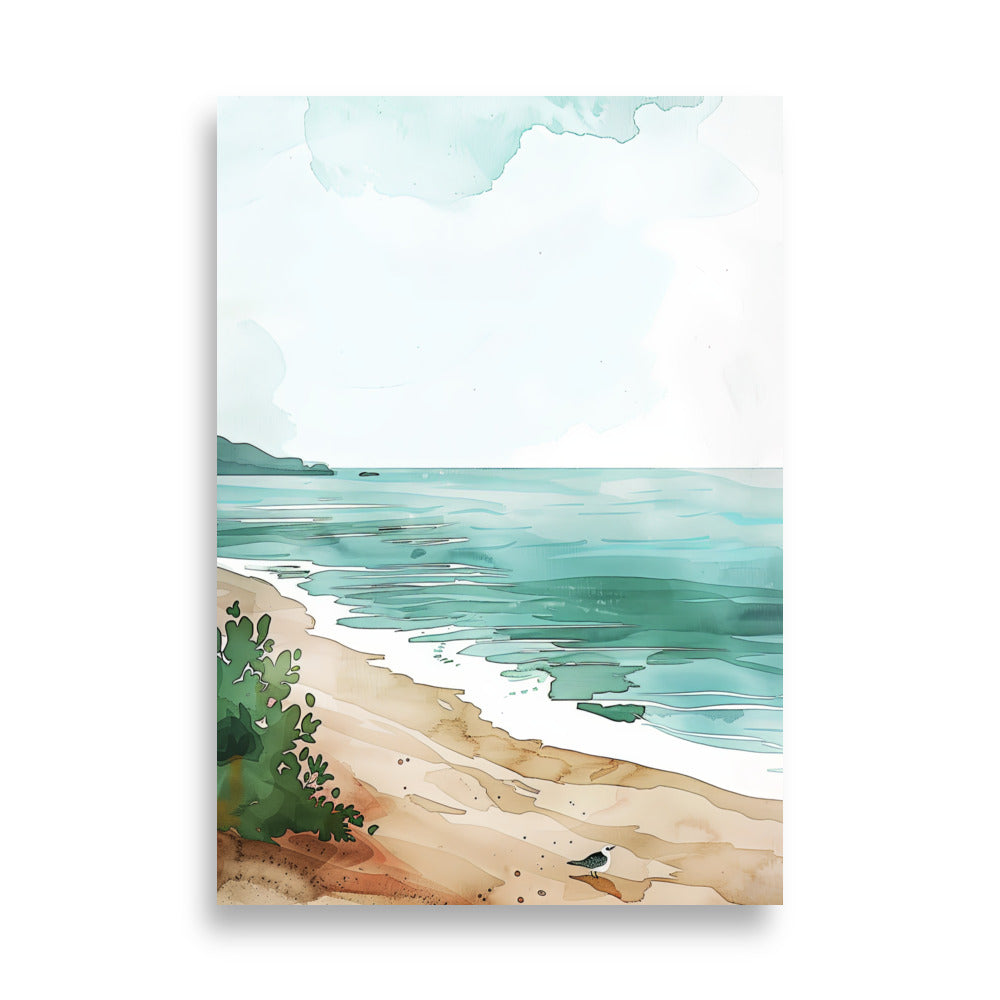Watercolor Beach - AFFICHES & MOI