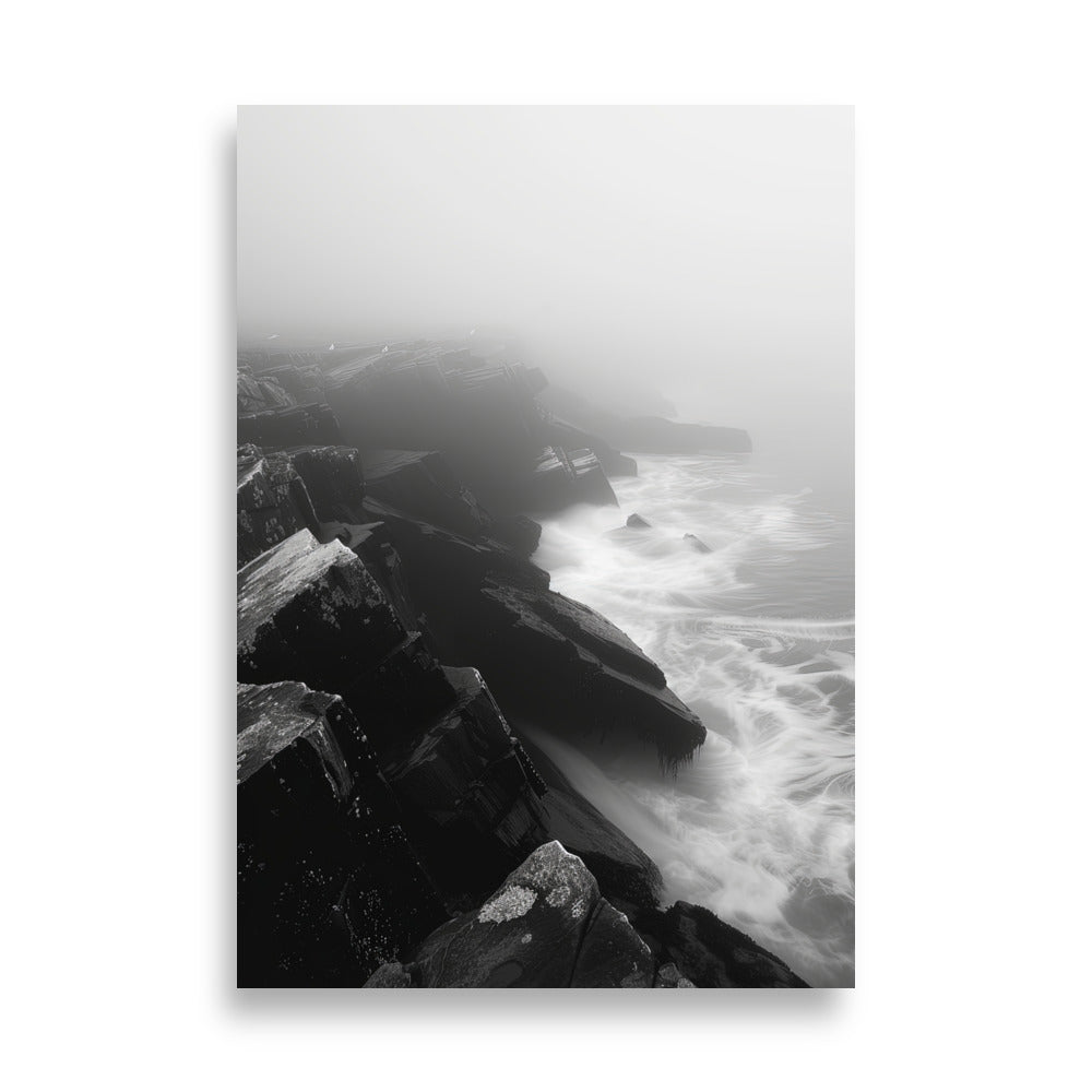 Black & White Cliff - AFFICHES & MOI