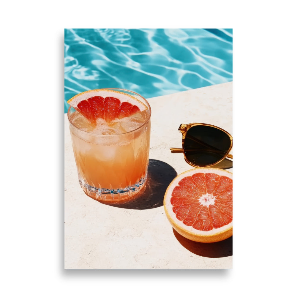 Poolside Grapefruit - AFFICHES & MOI