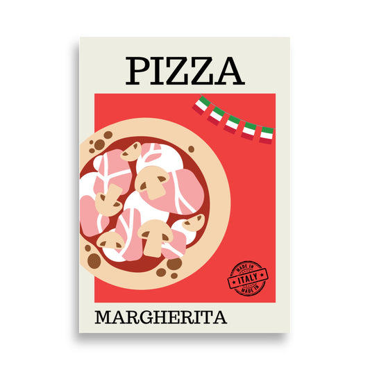 Pizza Margherita - AFFICHES & MOI 