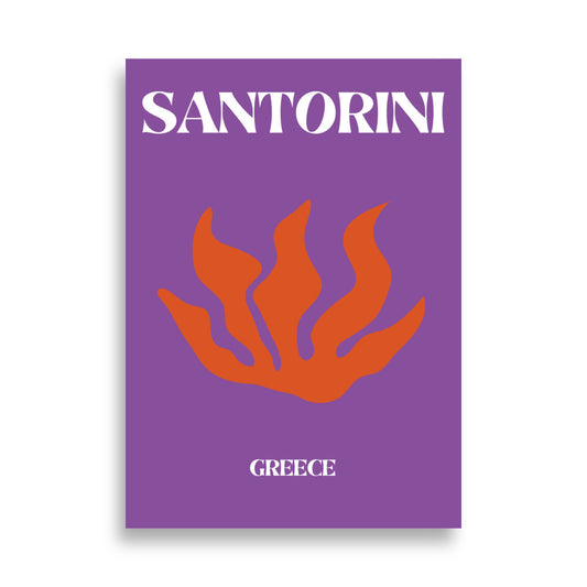 Graphic Santorini - AFFICHES & MOI 