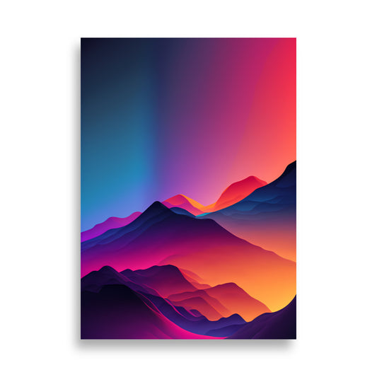 Neon Mountain - AFFICHES & MOI 