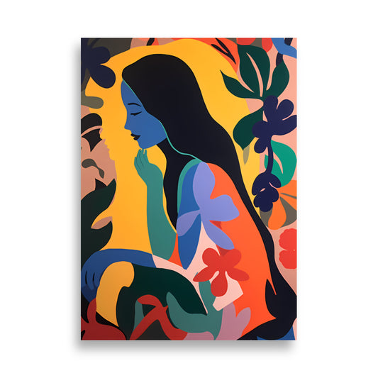 Meditate Lady - AFFICHES & MOI 