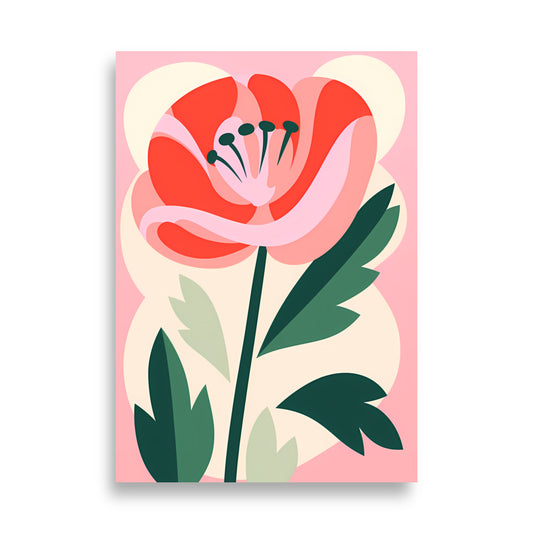 Pink Flower No1 - AFFICHES & MOI 